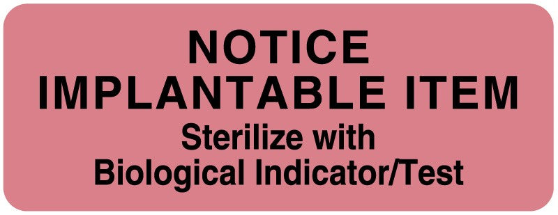 Medical Labels - Sterilization Label, 3" x 1-7/8"