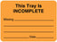 Medical Labels - Exchange Cart and Tray Label, 2-3/8" x 1-3/4"