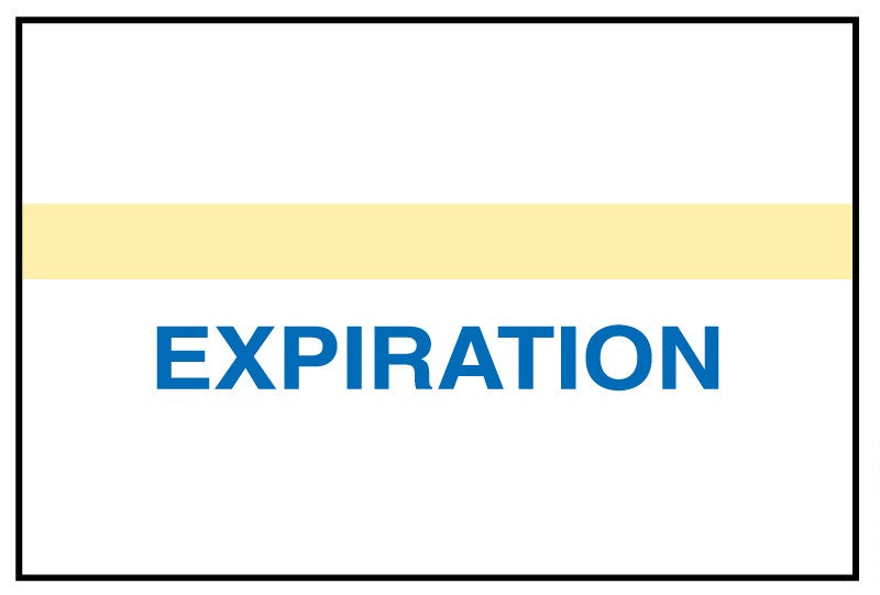 Medical Labels - Dual Expiration Indicator Bar Label, 15/16" x 5/8"