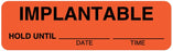 Medical Labels - Shelf Life Label, 3" x 7/8"