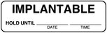Medical Labels - Shelf Life Label, 3" x 7/8"