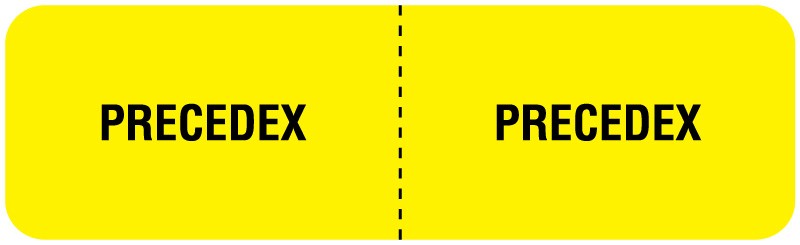 Medical Labels - PRECEDEX, I.V. Line Identification Label, 3" x 7/8"