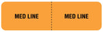 Medical Labels - MED LINE I.V. Line Identification Label, 3" x 7/8"