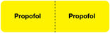 Medical Labels - PROPOFOL, I.V. Line Identification Label, 3" x 7/8"