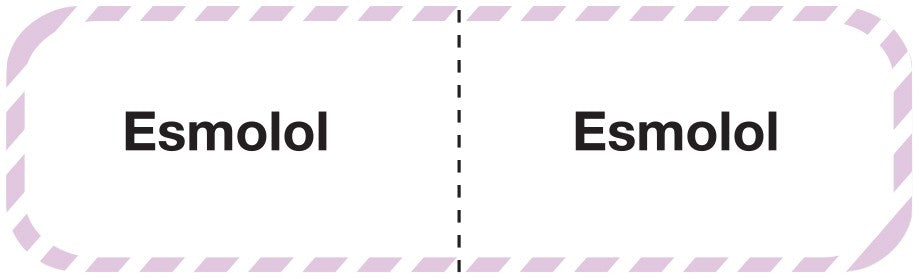 Medical Labels - ESMOLOL, I.V. Line Identification Label, 3" x 7/8"