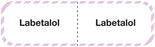 Medical Labels - LABETALOL, I.V. Line Identification Label, 3" x 7/8"