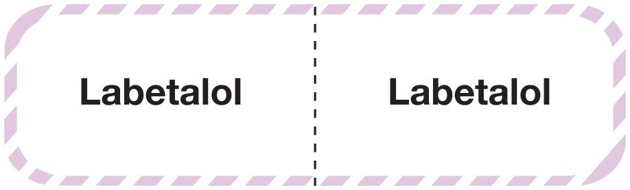 Medical Labels - LABETALOL, I.V. Line Identification Label, 3" x 7/8"