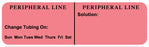 Medical Labels - PERIPHERAL LINE, Line Identification Label, 3" X 7/8"