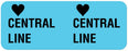 Medical Labels - CENTRAL LINE, I.V. Line Identification Label, 2-1/4" x 7/8"