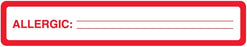 Medical Labels - Allergy Alert Label, 5-1/2" x 1"