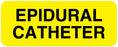 Medical Labels - EPIDURAL CATHETER, Line Identification Label, 2-1/4" x 7/8"