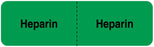 Medical Labels - HEPARIN, I.V. Line Identification Label, 3" x 7/8"
