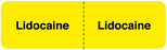 Medical Labels - LIDOCAINE, I.V. Line Identification Label, 3" x 7/8"