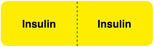 Medical Labels - INSULIN, I.V. Line Identification Label, 3" x 7/8"