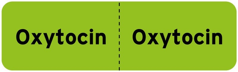 Medical Labels - OXYTOCIN, I.V. Line Identification Label, 3" x 7/8"