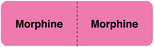 Medical Labels - MORPHINE, I.V. Line Identification Label, 3" x 7/8"