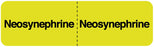 Medical Labels - NEOSYNEPHRINE, I.V. Line Identification Label, 3" x 7/8"
