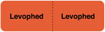 Medical Labels - LEVOPHED, I.V. Line Identification Label, 3" x 7/8"
