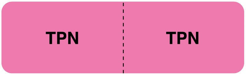 Medical Labels - TPN, I.V. Line Identification Label, 3" x 7/8"