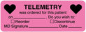Medical Labels - Telemetry and Rhythm Label, 3" x 1-1/8"