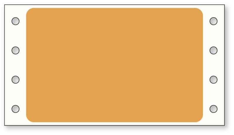 Medical Labels - EDP Pinfeed Label, 3" x 1-15/16"