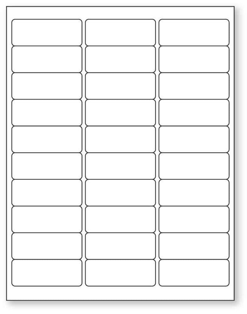 Medical Labels - Laser Printer Label, 2-5/8" x 1"