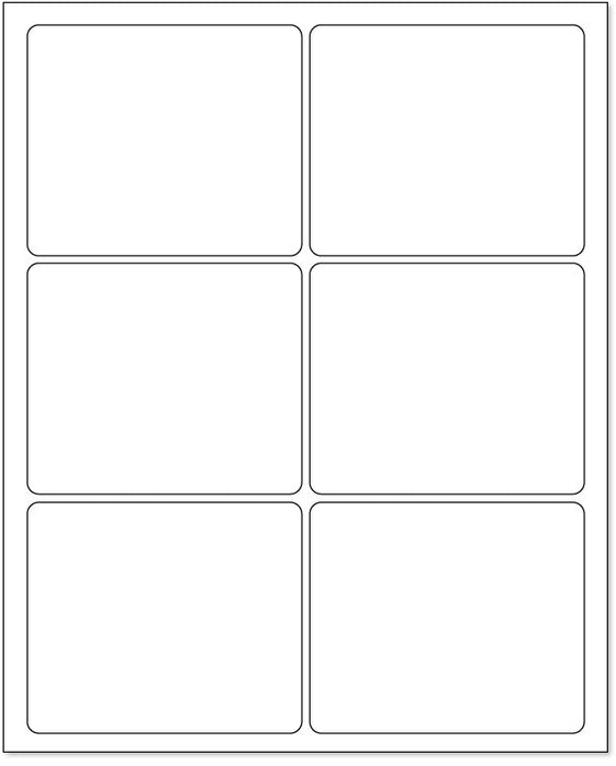 Medical Labels - Laser Printer Label, 4" x 3-1/3"