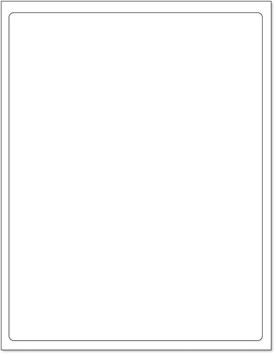 Medical Labels - Laser Printer Label, 8-1/2" x 11"