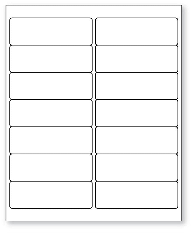 Medical Labels - Laser Printer Label, 4" x 1-21/64"