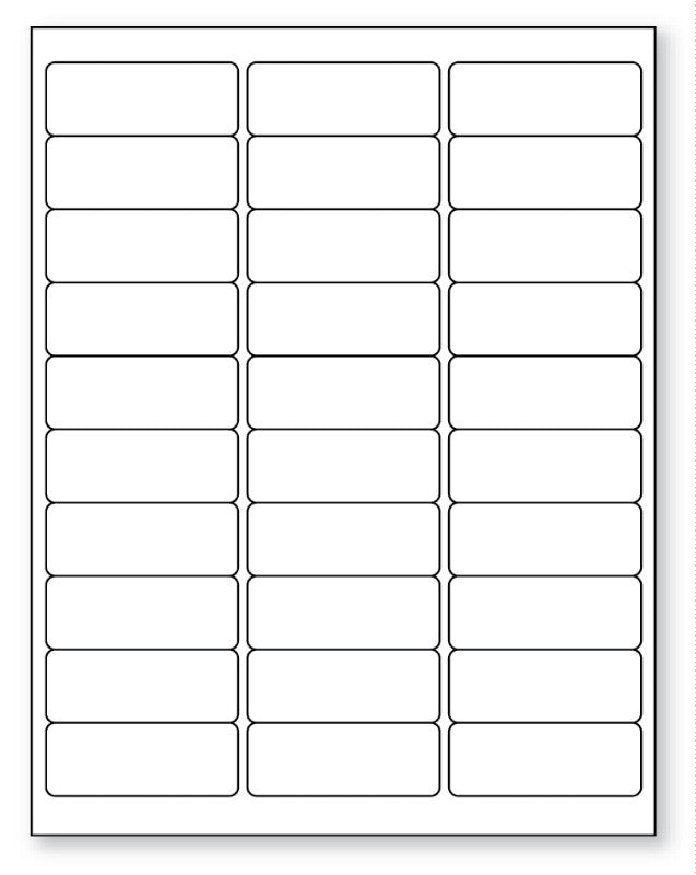 Medical Labels - Laser Printer Label, 2-5/8" x 1"