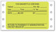 Medical Labels - IV System Preprinted Pinfeed Label, 3" x 1-15/16"