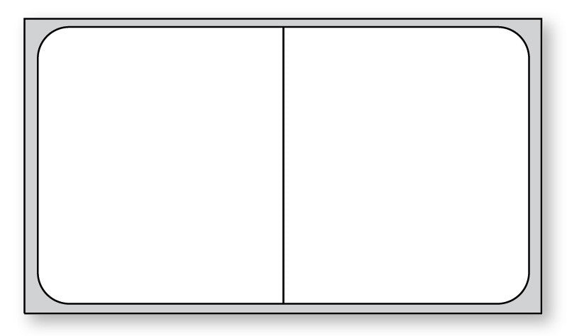 Medical Labels - Cerner Direct Thermal Printer Label, 1" Core, 2" x 1-1/8"