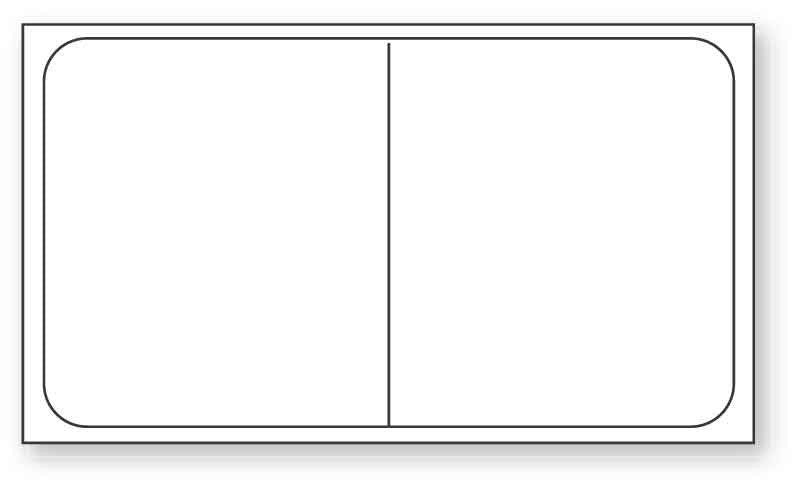 Medical Labels - Cerner Direct Thermal Printer Label, 3" Core, 2" x 1-1/8"