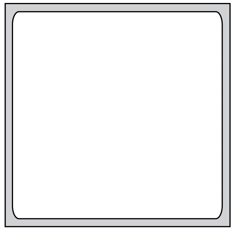 Medical Labels - 1" x 1" Direct Thermal Label, 3" Core