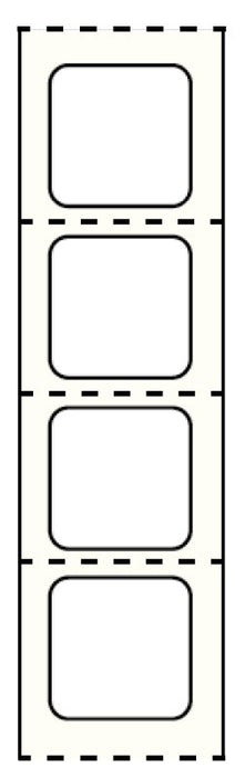 Medical Labels - Direct Thermal Slide Label, 1" Core, 15/16" x 15/16"