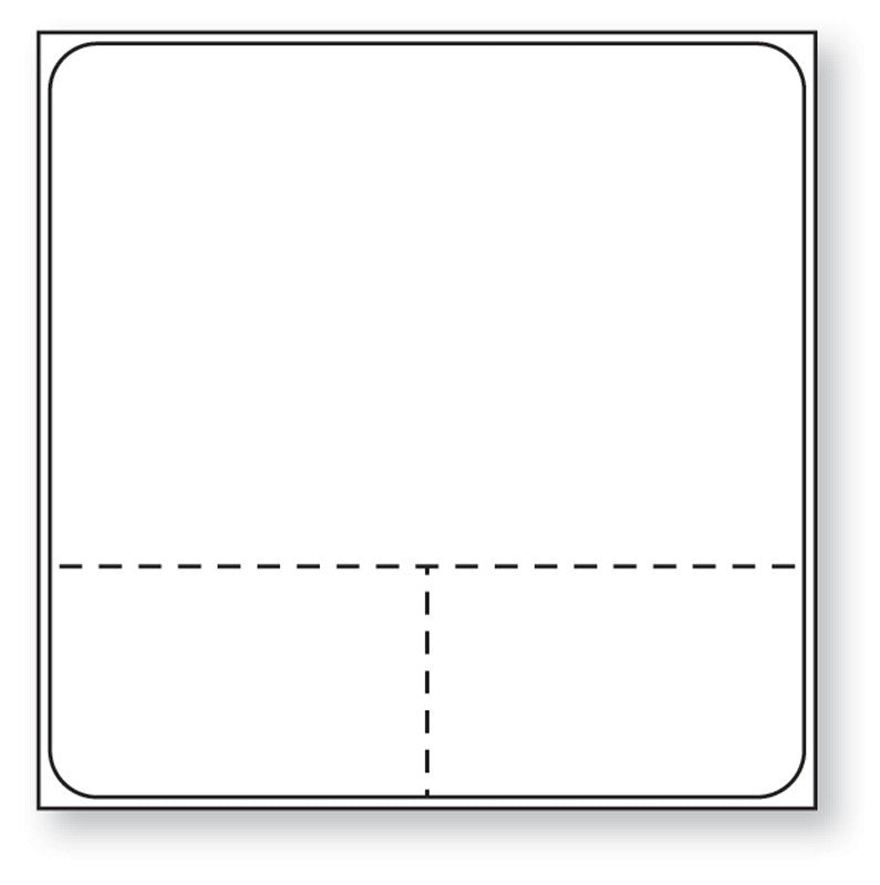 Medical Labels - Meditech Direct Thermal Printer Label, 3/4" Core, 2" x 2"