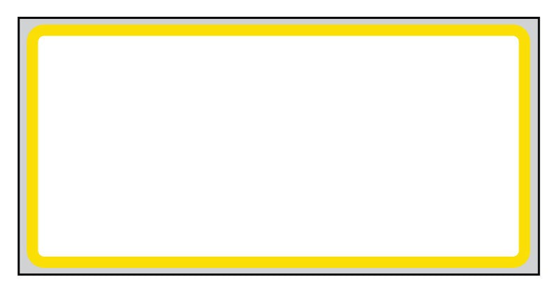 Medical Labels - Direct Thermal Printer Label,Yellow Border, 1" Core, 2" x 1"