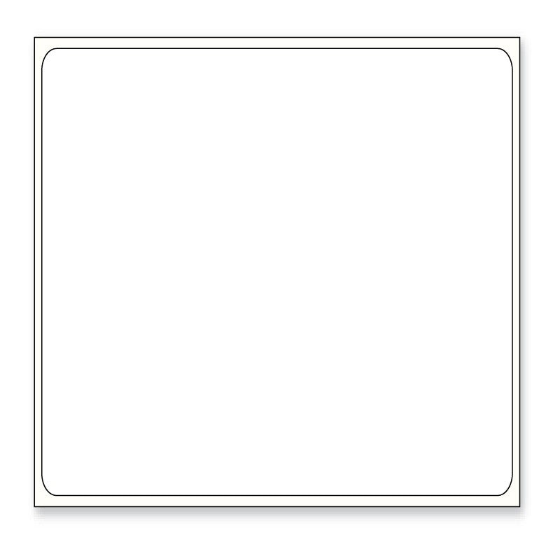 Medical Labels - Direct Thermal Printer Label, 1" Core, 4" x 4"