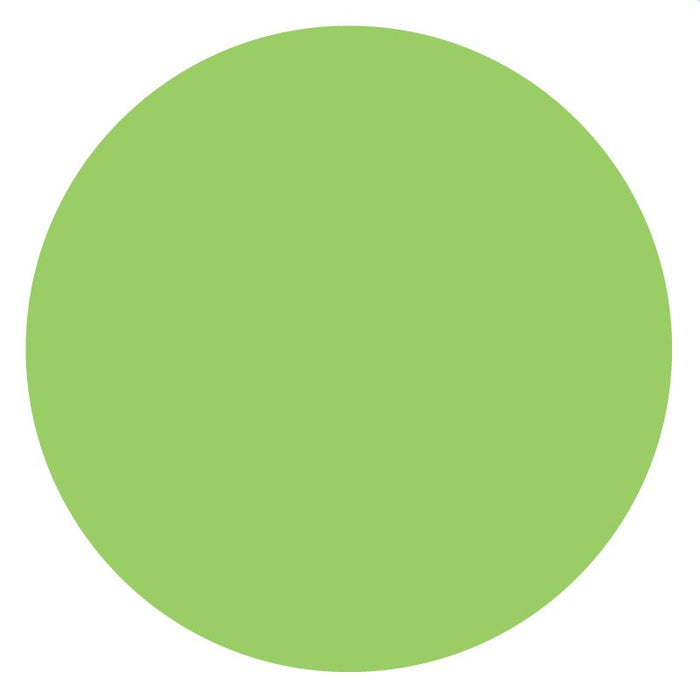 Medical Labels - Paper Circle - Fluorescent Green, 1" x 1"