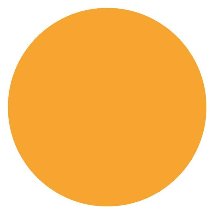 Medical Labels - Paper Circle - Fluorescent Orange, 1" x 1"