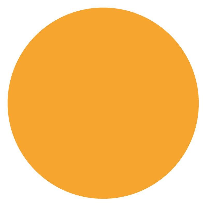 Medical Labels - Paper Circle - Fluorescent Orange, 1" x 1"