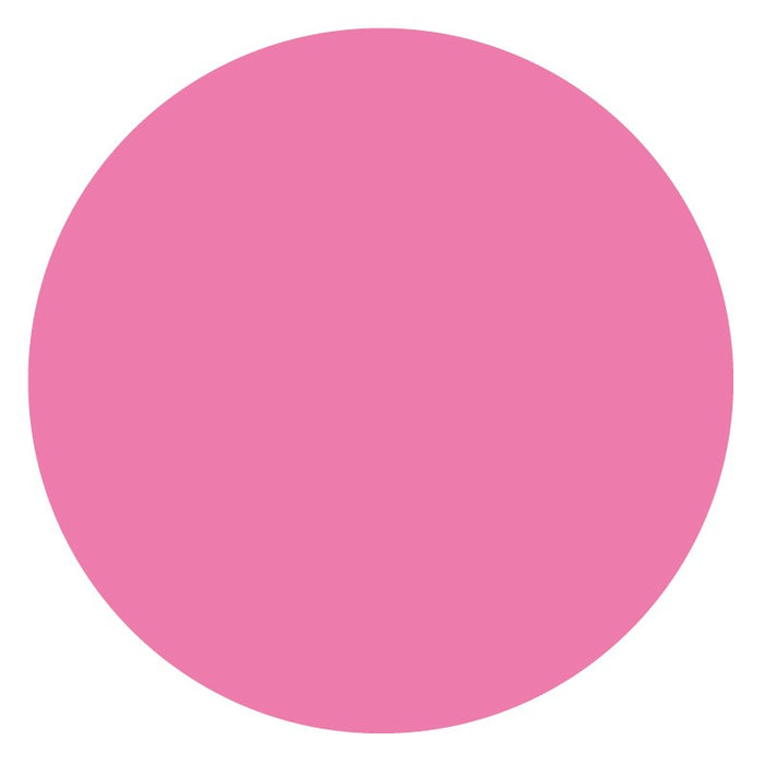 Medical Labels - Paper Circle - Fluorescent Pink, 1" x 1"