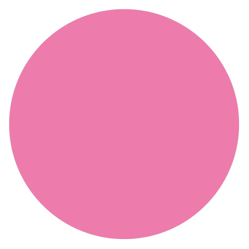 Medical Labels - Paper Circle - Fluorescent Pink, 1" x 1"