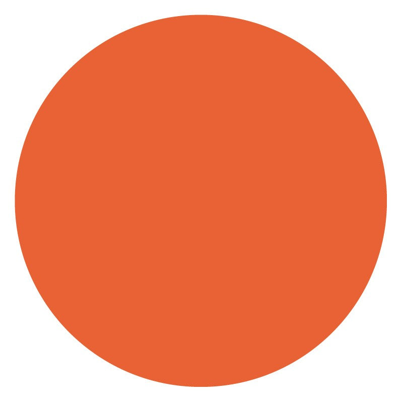 Medical Labels - Paper Circle - Fluorescent Red, 1" x 1"