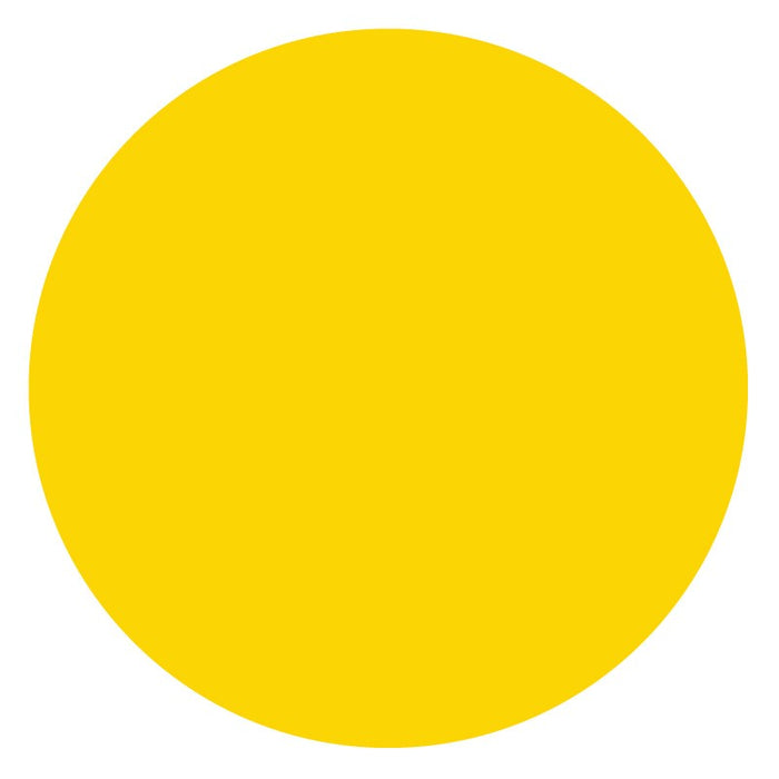 Medical Labels - Paper Circle - Yellow, 1" x 1"