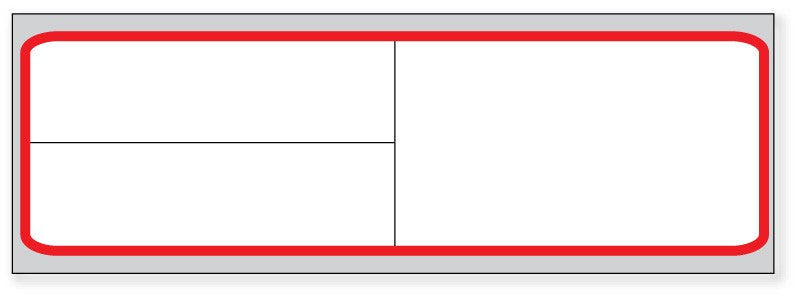 Medical Labels - Meditech Direct Thermal Printer Label, 3" Core, 4" x 1-1/4"