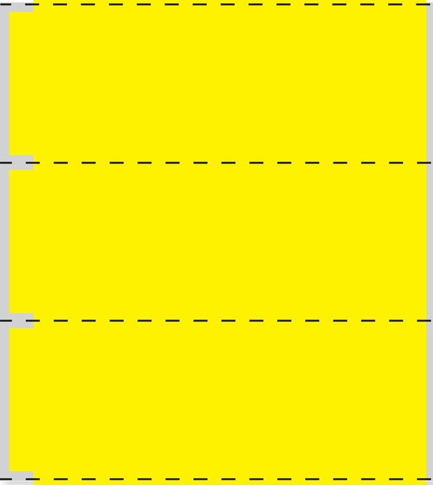 Medical Labels - Cerner Direct Thermal Printer Label, 3" Core, 3-1/2" x 1"