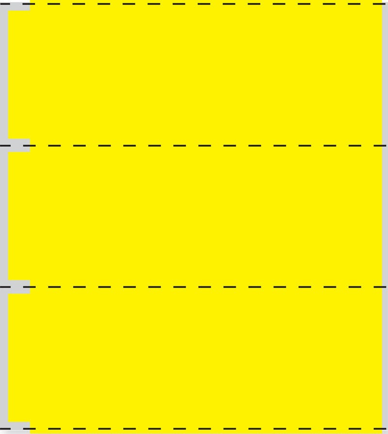 Medical Labels - Cerner Direct Thermal Printer Label, 3" Core, 3-1/2" x 1"