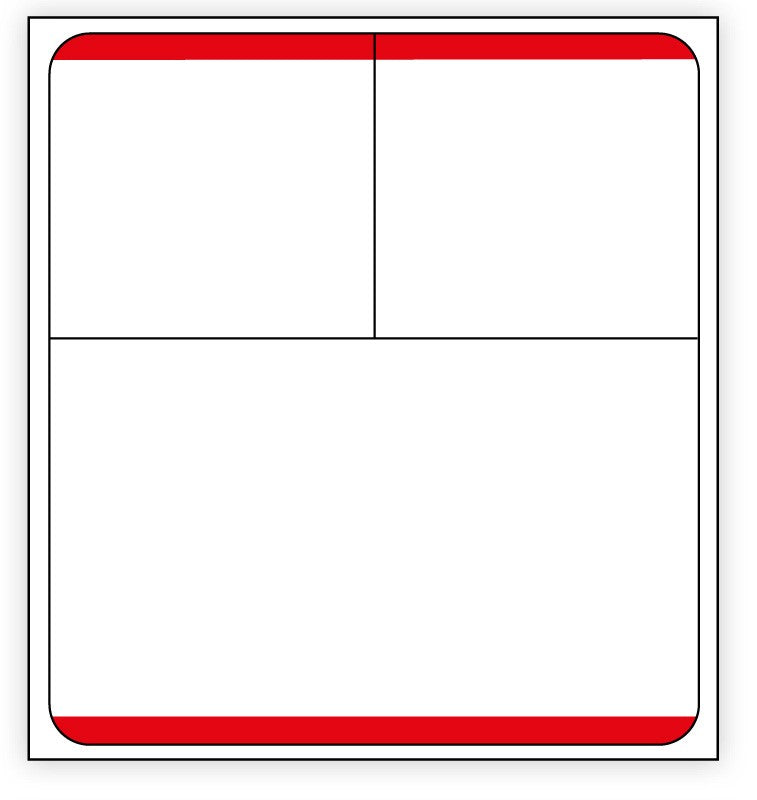 Medical Labels - Cerner Direct Thermal Printer Label, 3" Core, 2" x 2-3/16"