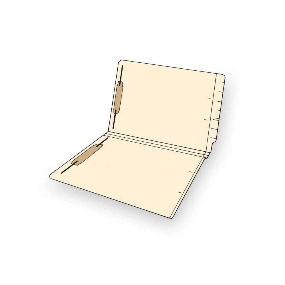 Medical Labels - End Tab File Folders with Fasteners, 9-1/2" x 12-1/4"
